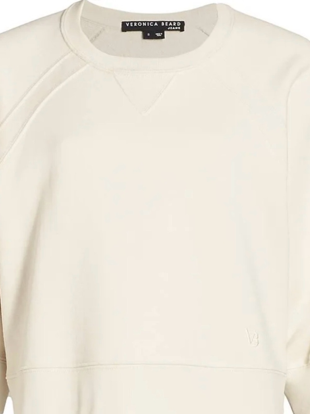 Veronica Beard Off-White Crewneck Sweatshirt